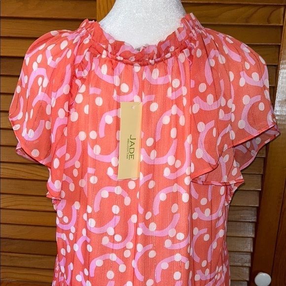 NWT Jade Melodytam Coral Patterned Maxi Dress Size XS - Picture 11 of 15